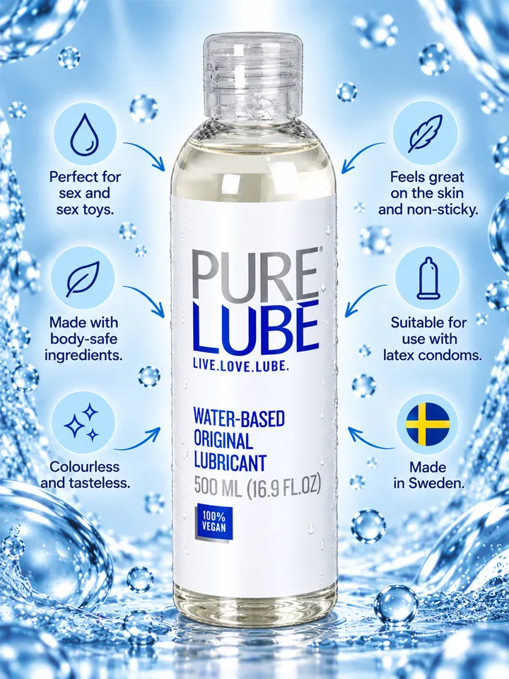 Pure Gleitgel auf Wasserbasis 500 ml - Wasserbasiertes Gleitmittel 2 [full]