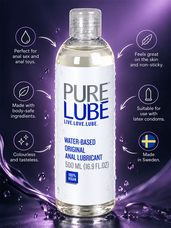 Pure Gleitgel auf Wasserbasis für Analverkehr 500 ml - Anal-Gleitmittel 2 [full]