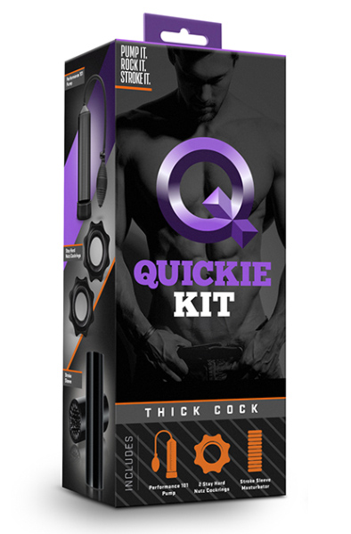 Quickie Kit Dicker Schwanz Schwarz - Penispumpe 3 [full]