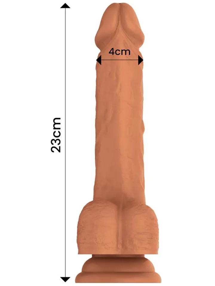 Quintus Stoß-, Wellen- & Vibrations-Dildo 23 cm - Vibrierender Dildo 3