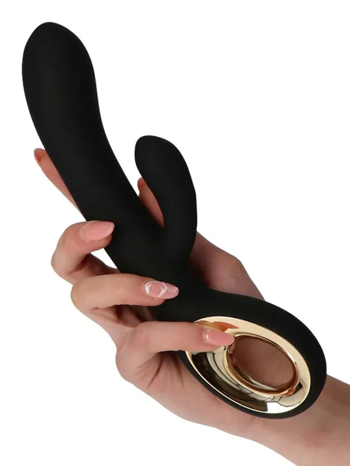 Rabbit Vibrator Handy Two Touch Grip Schwarz - Rabbit-Vibrator 1 [full]