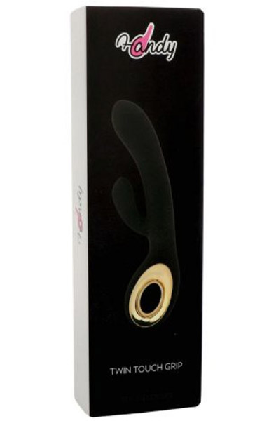 Rabbit Vibrator Handy Two Touch Grip Schwarz - Rabbit-Vibrator 4