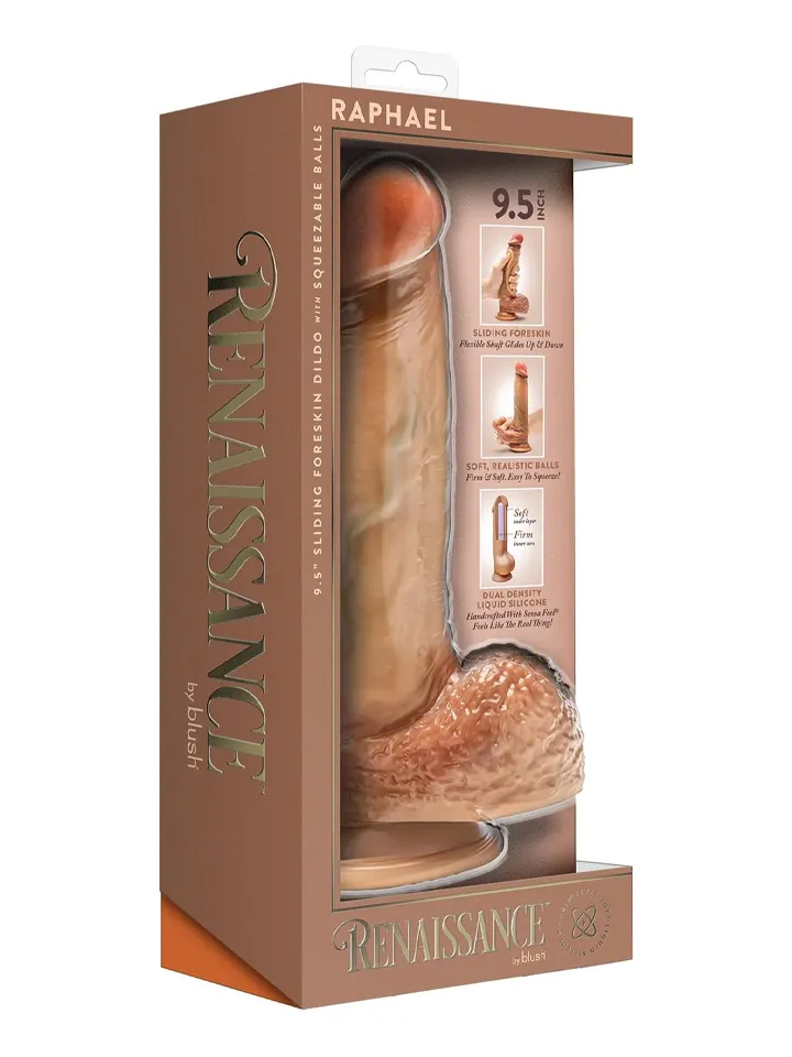 Raphael Sliding Foreskin Dildo With Balls 24 cm - Realistischer Dildo 5 [full]