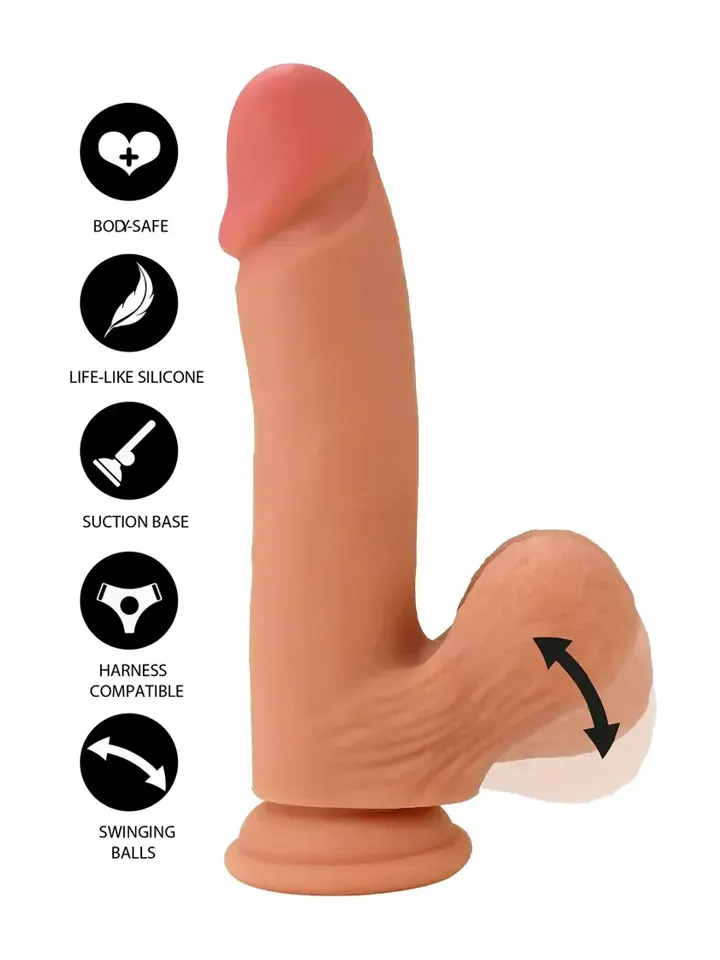 Realistic Dildo Liquid Silicone 21 cm - Realistischer Dildo 1 [full]