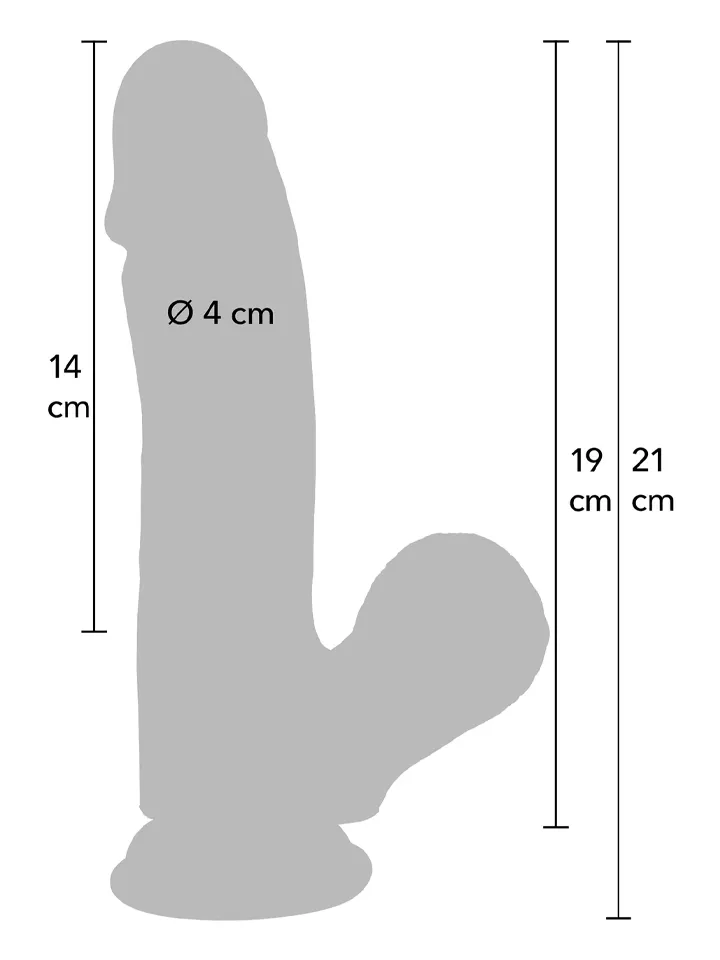 Realistic Dildo Liquid Silicone 21 cm - Realistischer Dildo 3 [full]