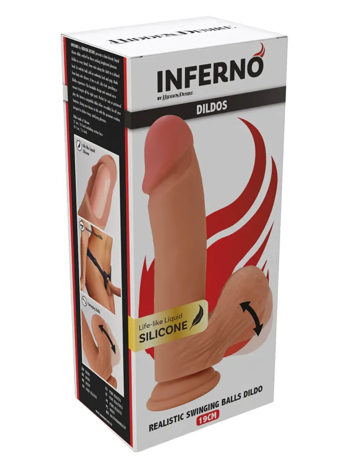 Realistic Dildo Liquid Silicone 21 cm - Realistischer Dildo 5