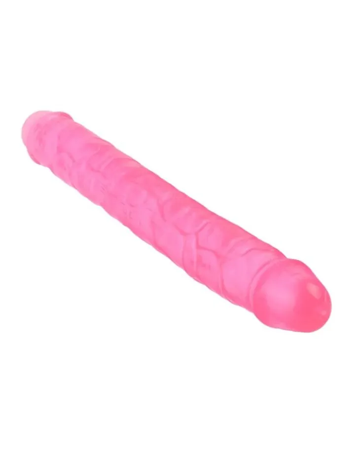 Realistic Penis Crystal Jellies Pink 30,5 cm - Doppel-Dildo 2 [full]