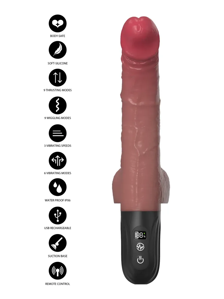 Realistic Thrusting & Wiggling Vibrator - Vibrierender Dildo 2 [full]