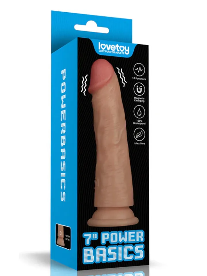 Realistic Vibrating Power Cock 18 cm - Vibrierender Dildo 5 [full]