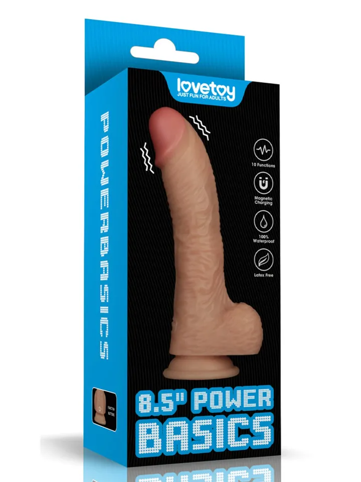 Realistic Vibrating Power Cock 22 cm - Vibrierender Dildo 6 [full]