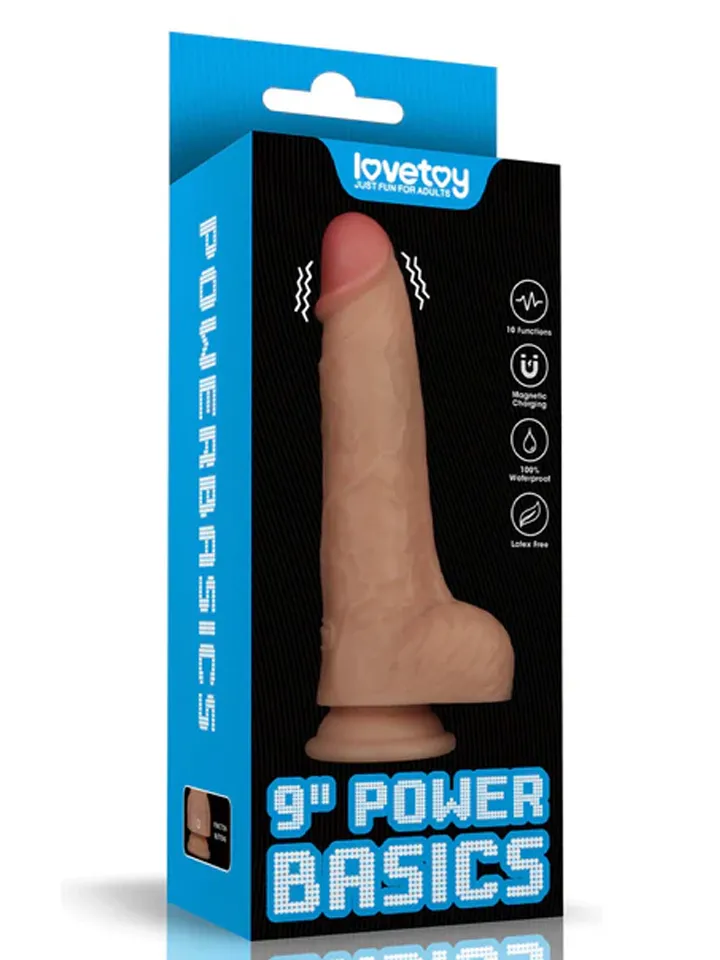 Realistic Vibrating Power Cock 23 cm - Vibrierender Doppel-Dildo 5 [full]