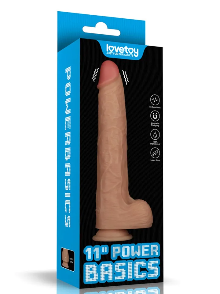 Realistic Vibrating Power Cock 28,3 cm - Vibrierender Dildo 6 [full]
