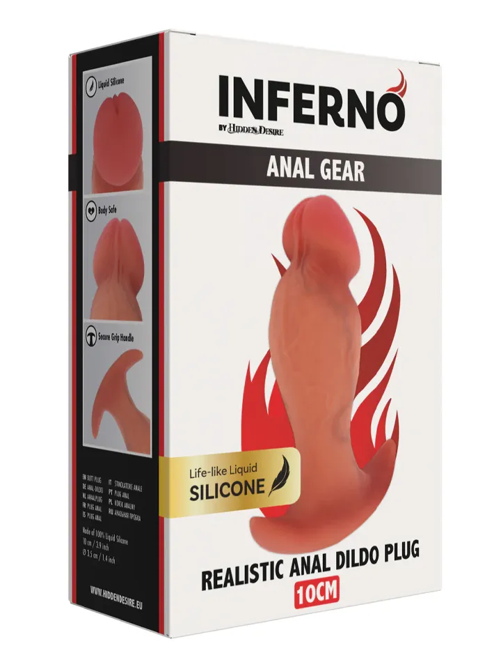 Realistischer Buttplug aus Liquid Silicone (10 cm) - Analplug 4 [full]
