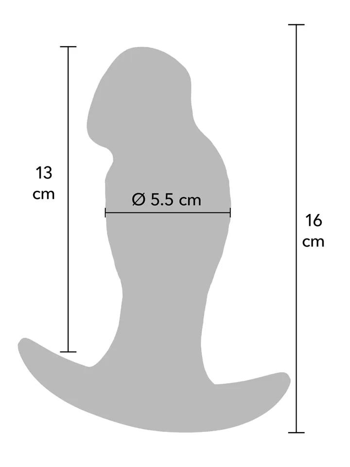 Realistischer Buttplug Liquid-Silikon 16 cm - Analplug 3 [full]