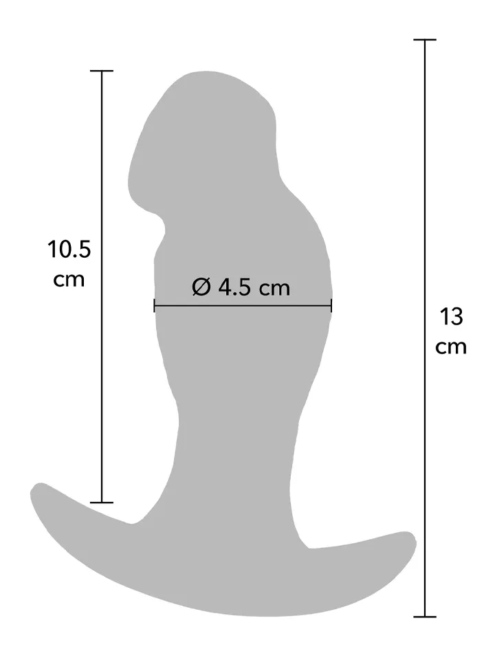 Realistischer Liquid-Silikon-Buttplug 13 cm - Analplug 2 [full]