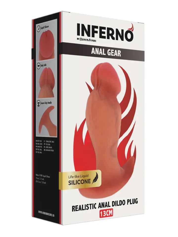 Realistischer Liquid-Silikon-Buttplug 13 cm - Analplug 3 [full]