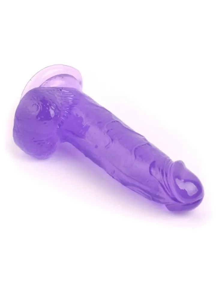 Realistischer Penis Crystal Jellies Lila 20 cm - Dildo 2 [full]