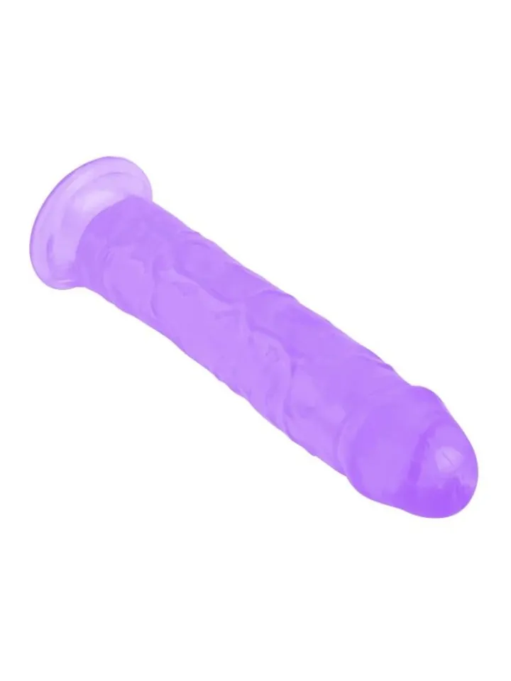 Realistischer Penis Crystal Jellies Lila 21,6 cm - Dildo 2 [full]