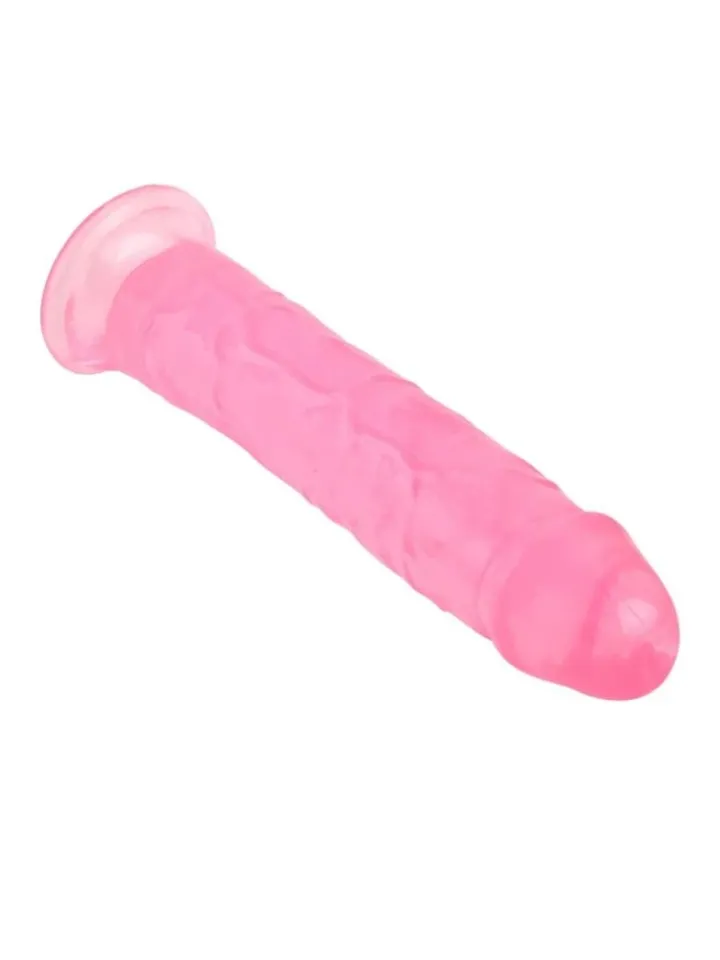Realistischer Penis Crystal Jellies Pink 21,6 cm - Dildo 2 [full]