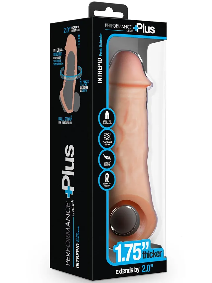 Realistischer Penis Extender Sleeve 23,5 cm - Penisverlängerung/Penishülle 5