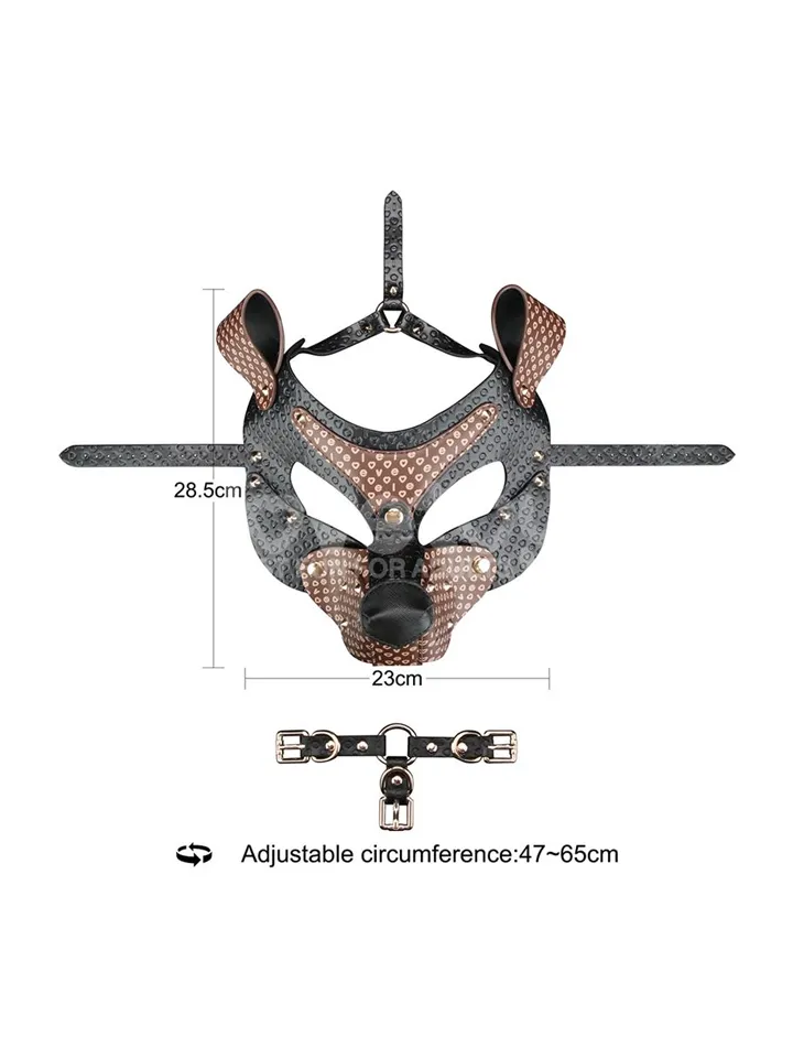 Rebellion Reign Classic Pup Mask - BDSM Maske 2 [full]