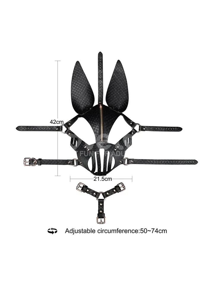 Rebellion Reign Dark Bunny Mask - BDSM Maske 2 [full]