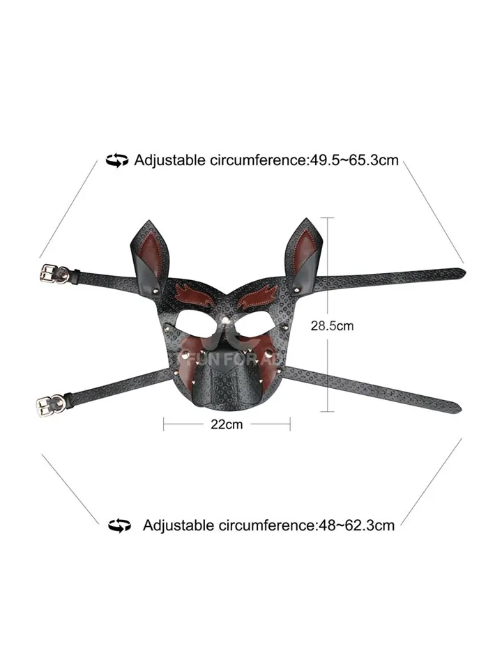 Rebellion Reign Howl Pup Mask - BDSM Maske 2 [full]