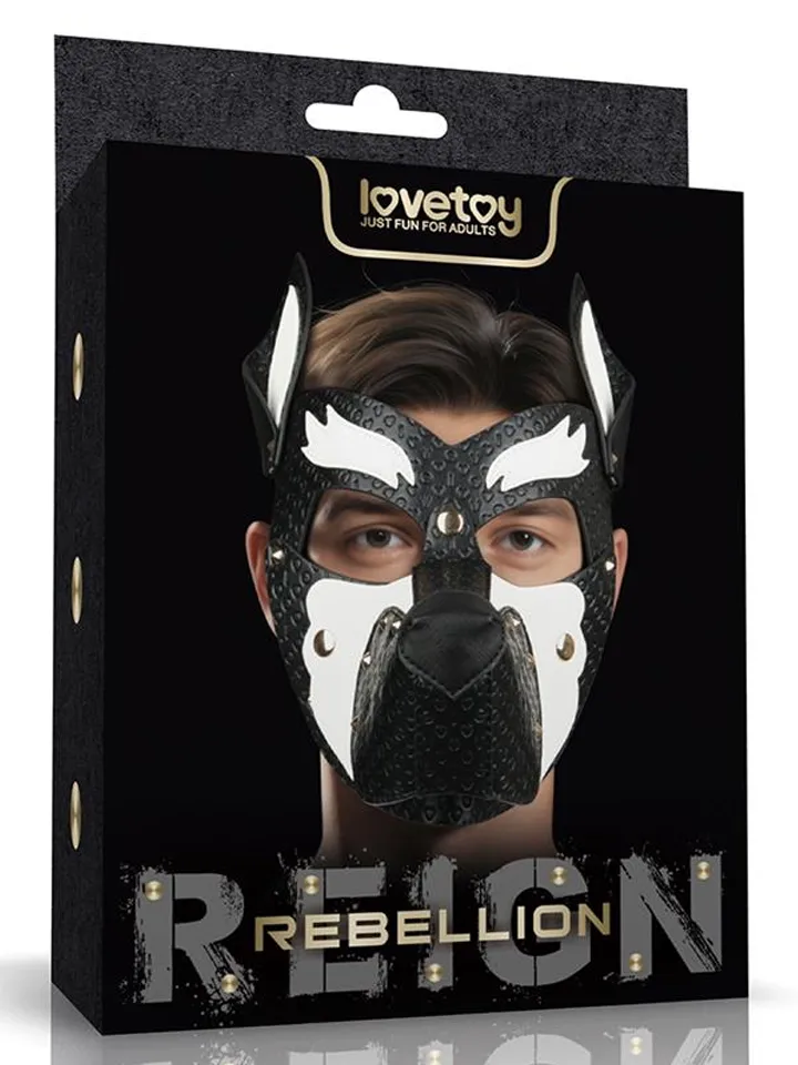 Rebellion Reign Howl Pup Mask White - BDSM Maske 1 [full]