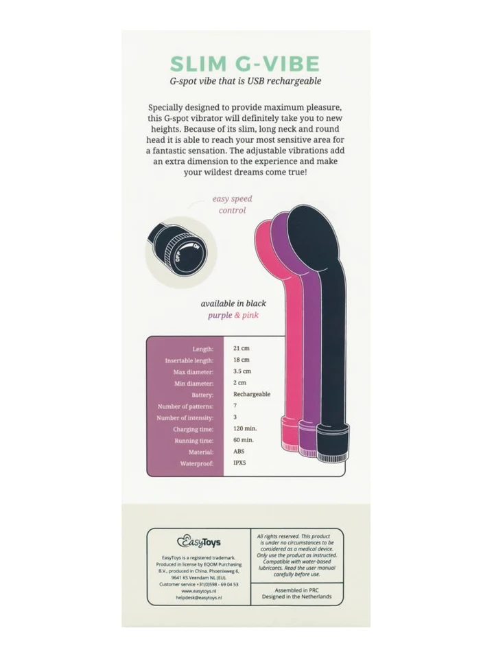 Rechargeable G-spot Vibrator Pink - G-Punkt-Vibrator 4 [full]
