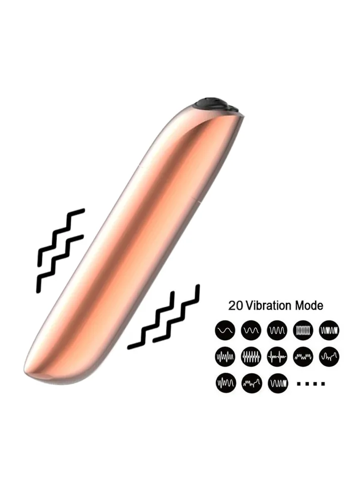 Rechargeable Powerful Bullet Vibrator Gold - Kugel-Vibrator 2 [full]