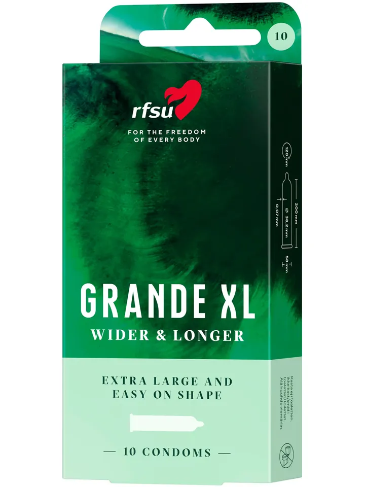 RFSU Grande XL 10-pack - Extra große Kondome 1