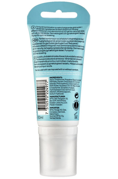 RFSU Klick Pflegendes Gleitgel 50ml - Gleitmittel auf Wasser-/Silikonbasis 2