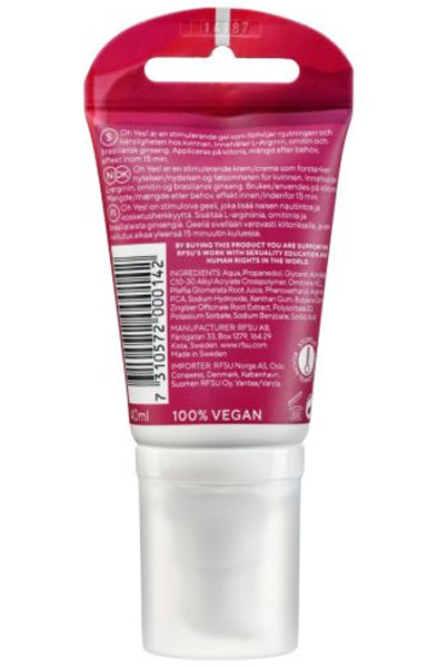 RFSU Sense Me Oh Yes! 40ml - Luststeigerndes Gel 2