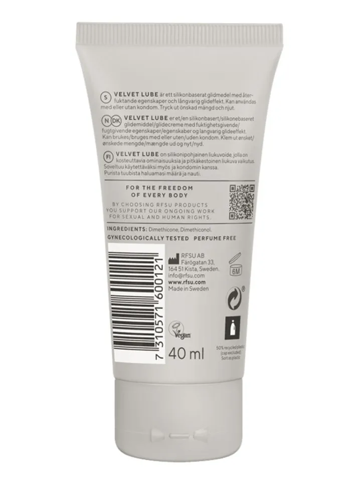 RFSU Velvet Lube 40 ml - Gleitmittel auf Silikonbasis 2 [full]
