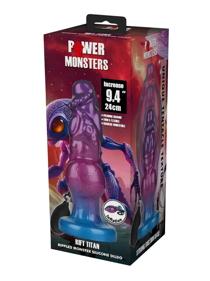 Rift Titan Inflatable Monster Silicone Dildo 24 cm - Aufblasbarer Dildo 5 [full]