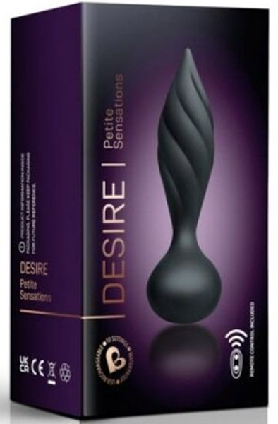 Rocks Off Desire Black - Vibrierender Analplug 3
