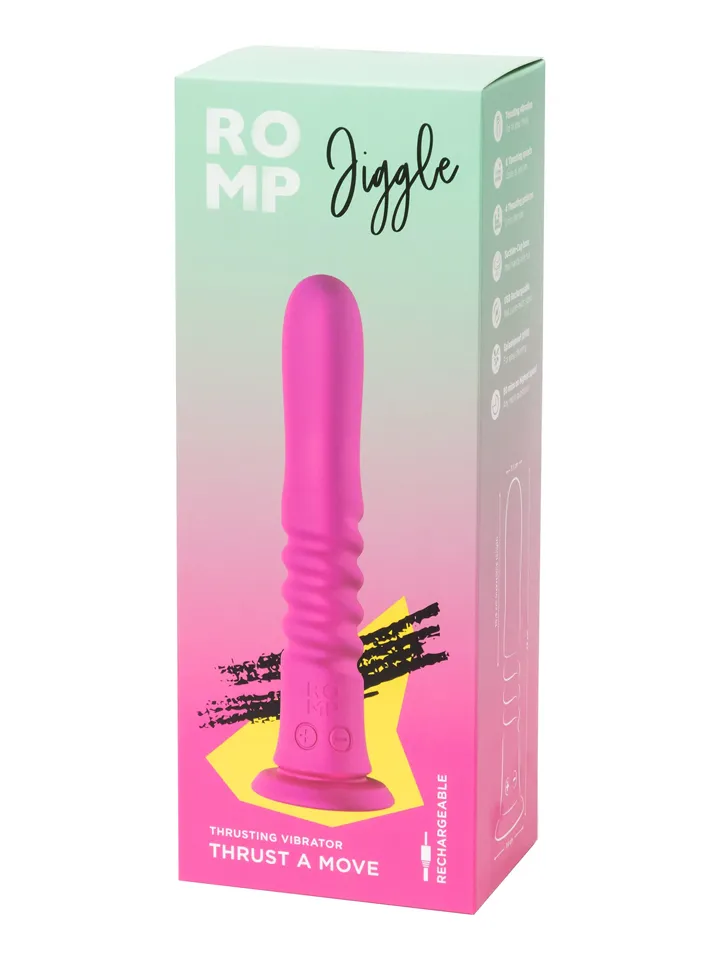 Romp Jiggle Thrusting Vibrator - Vibrierender Dildo 4 [full]
