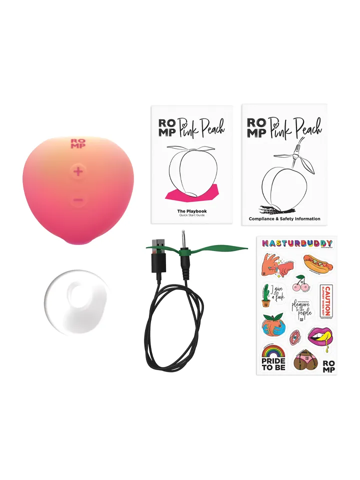Romp Peach Clitoral Stimulator - Luftdruck-Vibrator 5 [full]
