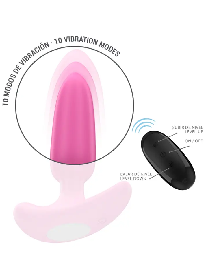 Ross Anal Plug – 10 Vibrationsprogramme mit Fernbedienung - Vibrierender Analplug 4