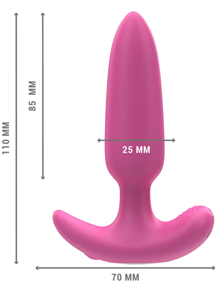 Ross Anal Plug – 10 Vibrationsprogramme mit Fernbedienung - Vibrierender Analplug 5
