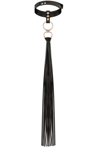 Rosy Gold Halsband mit Peitsche - Halsband 2