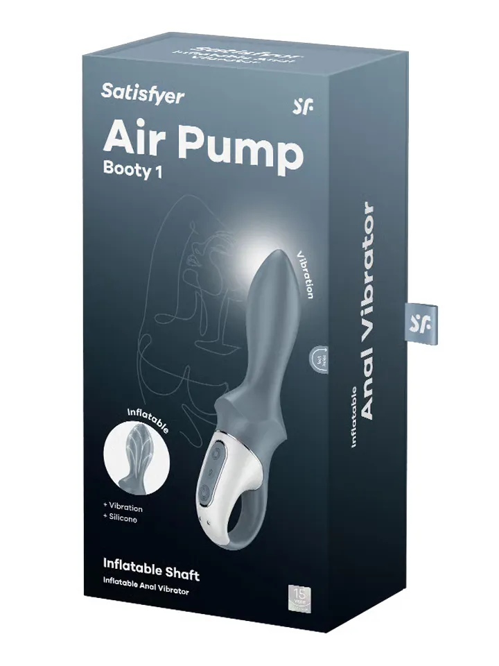 Satisfyer Air Pump Booty 1 Grey - Anal-Dildo mit Vibration 5 [full]