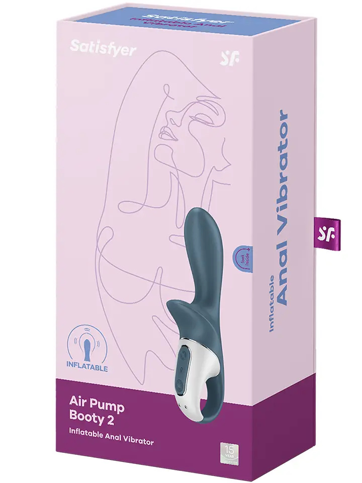 Satisfyer Air Pump Booty 2 Dark Grey - Anal-Vibrator 6