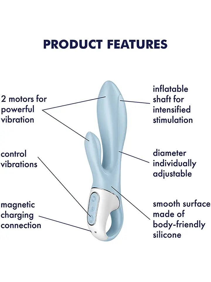 Satisfyer Air Pump Bunny 1 Blue - Rabbit-Vibrator 2