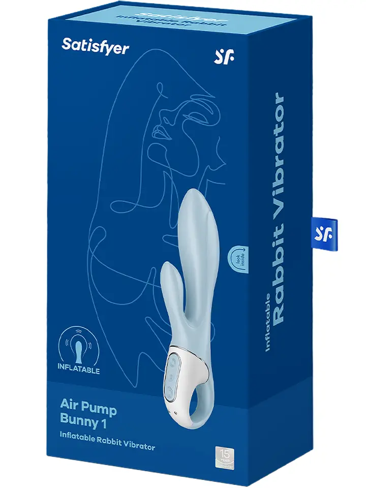 Satisfyer Air Pump Bunny 1 Blue - Rabbit-Vibrator 5