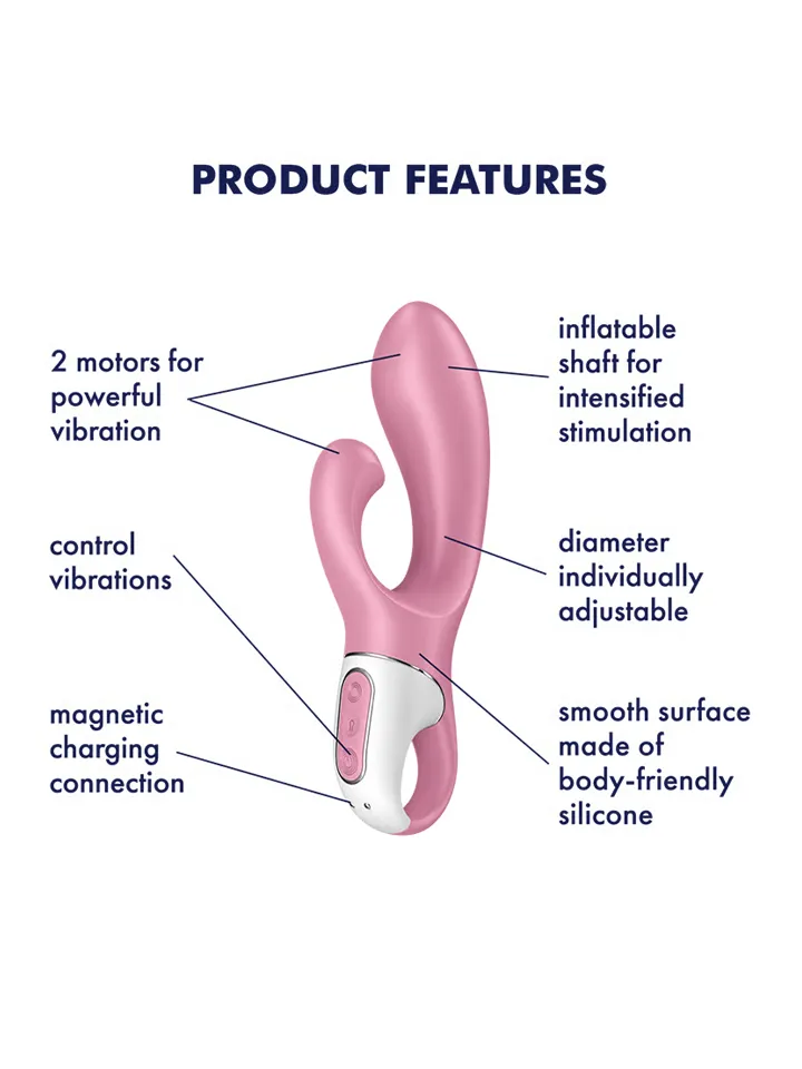 Satisfyer Air Pump Bunny 2 Light Red - Rabbit-Vibrator 2 [full]