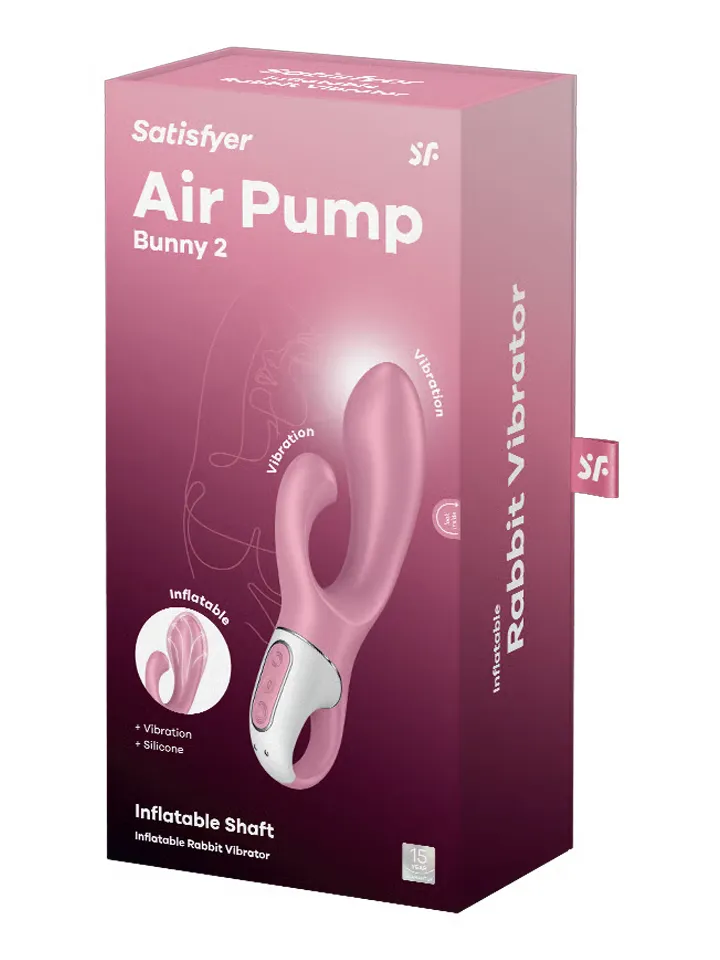 Satisfyer Air Pump Bunny 2 Light Red - Rabbit-Vibrator 5 [full]