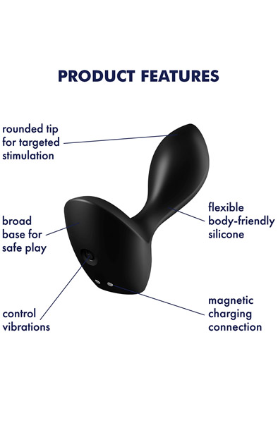 Satisfyer Backdoor Lover Vibrator Schwarz - Vibrierender Analplug 2