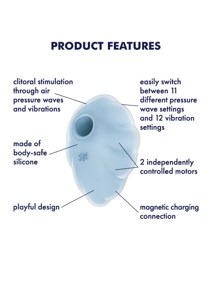 Satisfyer Cloud Dancer Blue - Luftdruck-Vibrator 2 [full]