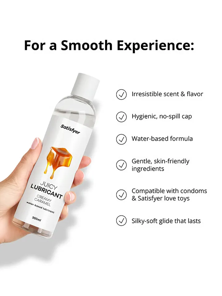 Satisfyer Creamy Caramel Water Based Lubricant 300 ml - Gleitmittel mit Geschmack 3 [full]